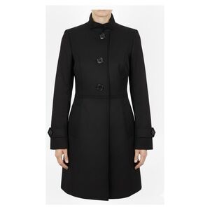 Anne Klein Black Fall Trench Coat